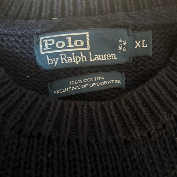 VINTAGE POLO RALPH LAUREN “1932” KNIT SWEATER: SZ: XL - Picture 2 of 2